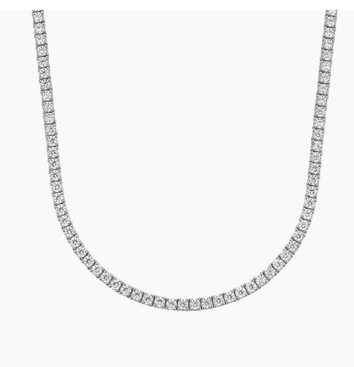 Diamond Tennis Necklace in white gold