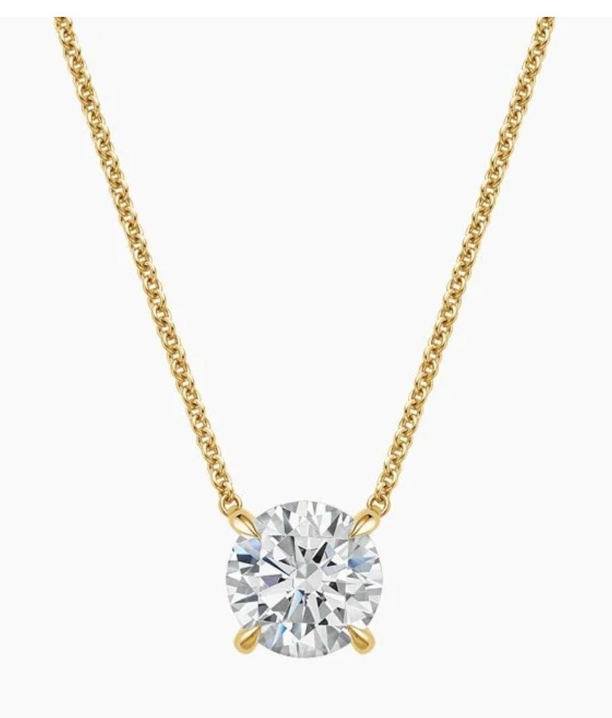 Diamond Solitaire Pendant from the London Jewels signature edit