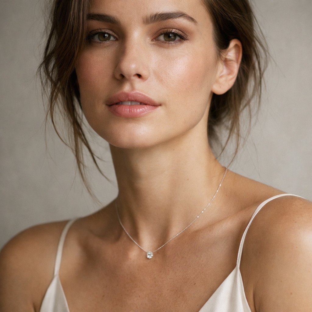 Editorial photography of a diamond necklace
