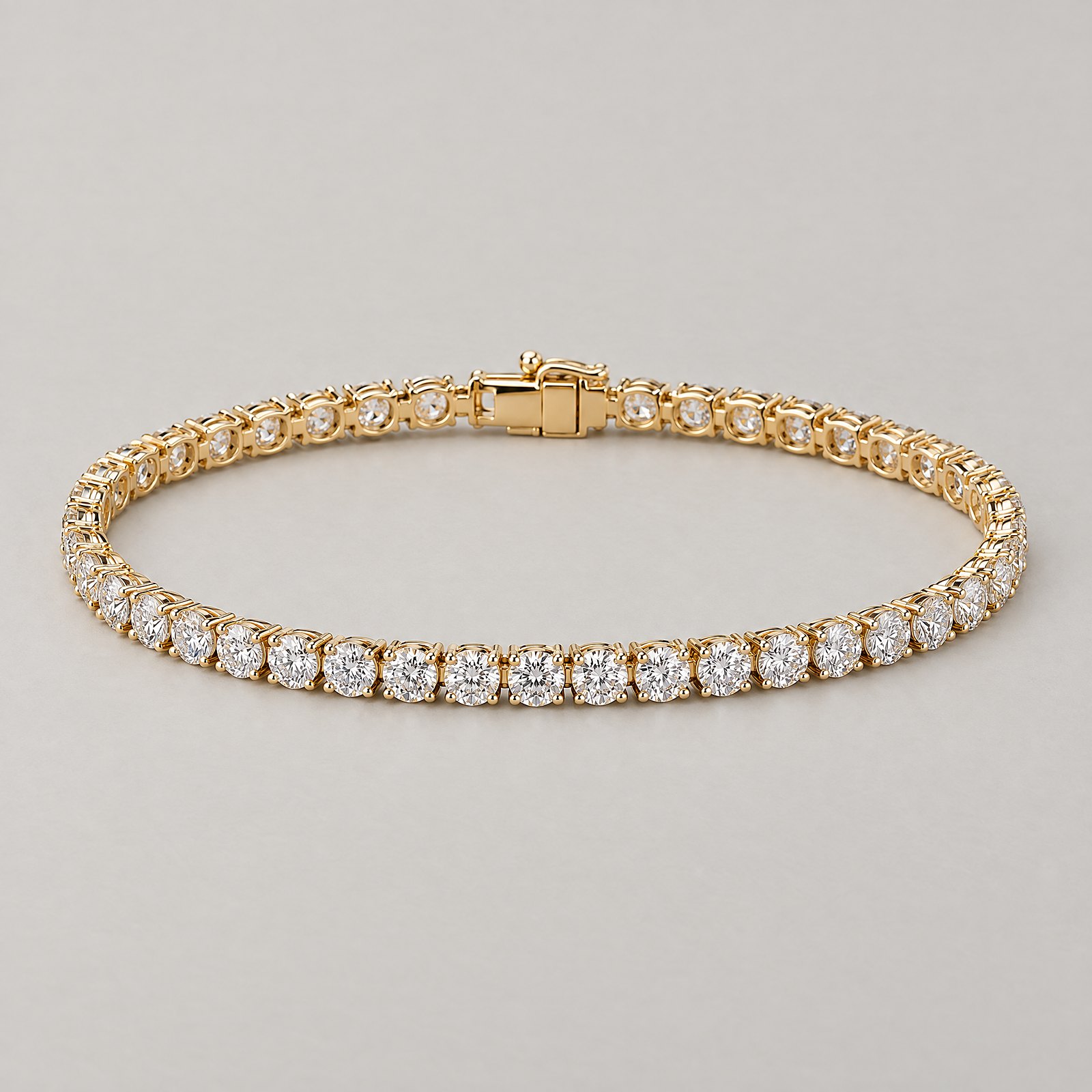 Gold Tennis Bracelet in yellow gold