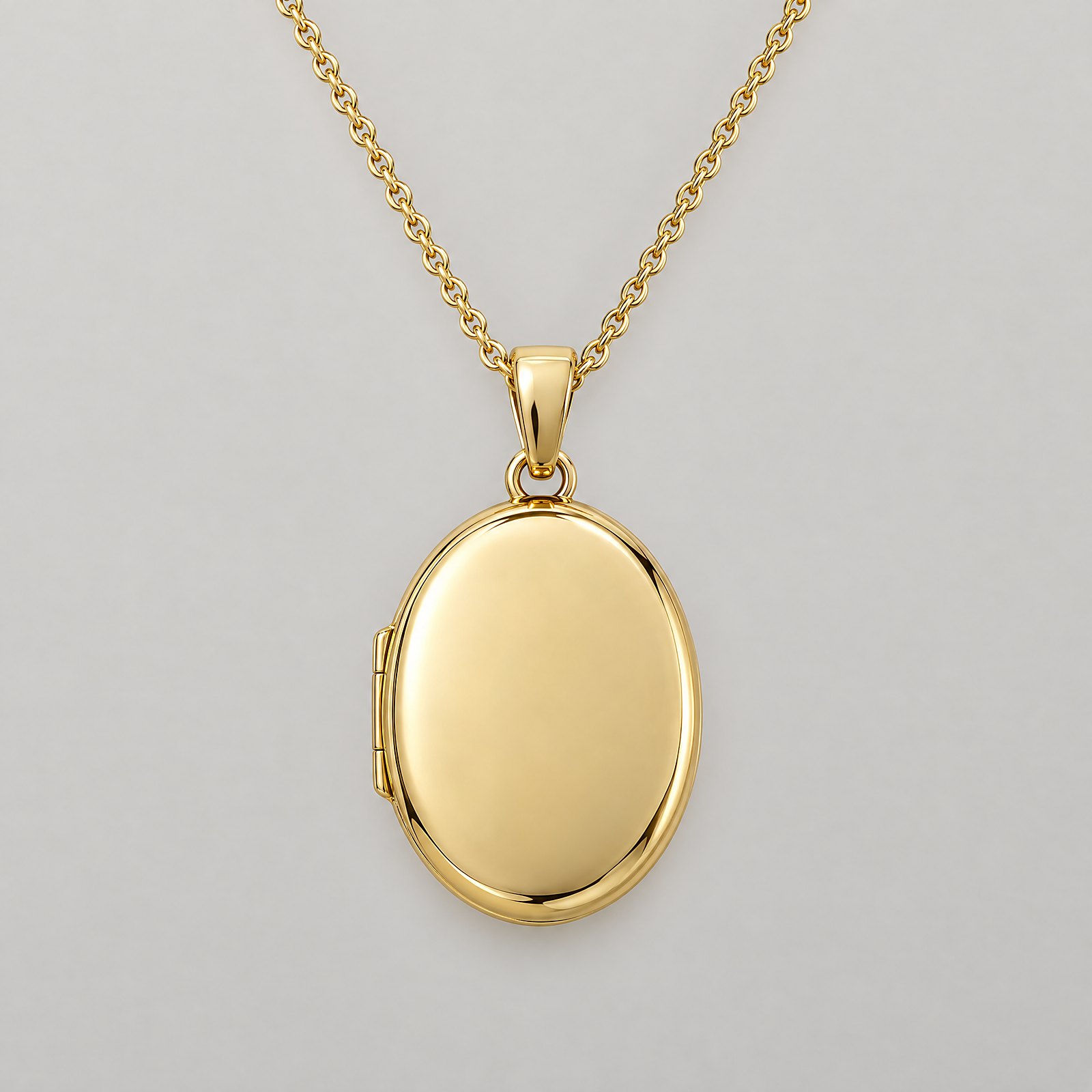 Gold Locket Necklace in yellow gold