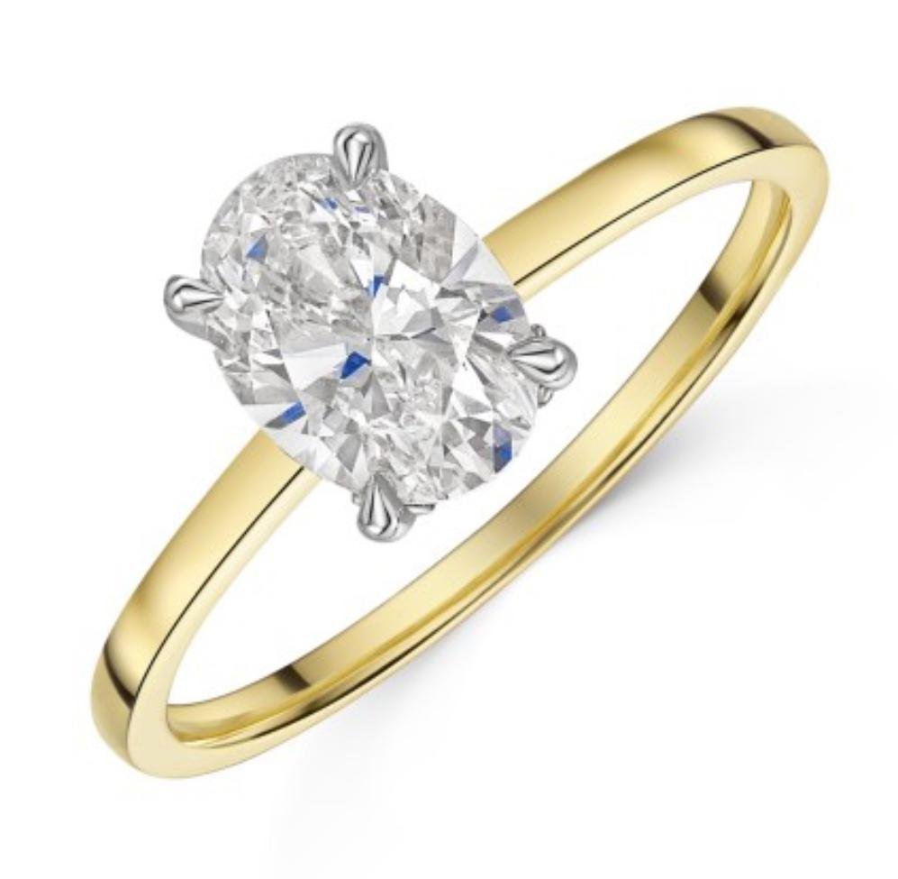 Diamond Pave Ring in yellow gold